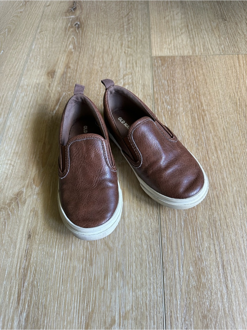 Old Navy Brown Slip-On Sneakers with Cream Soles